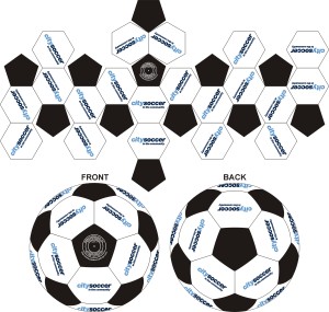 Custom Soccer Ball For City Soccer Design